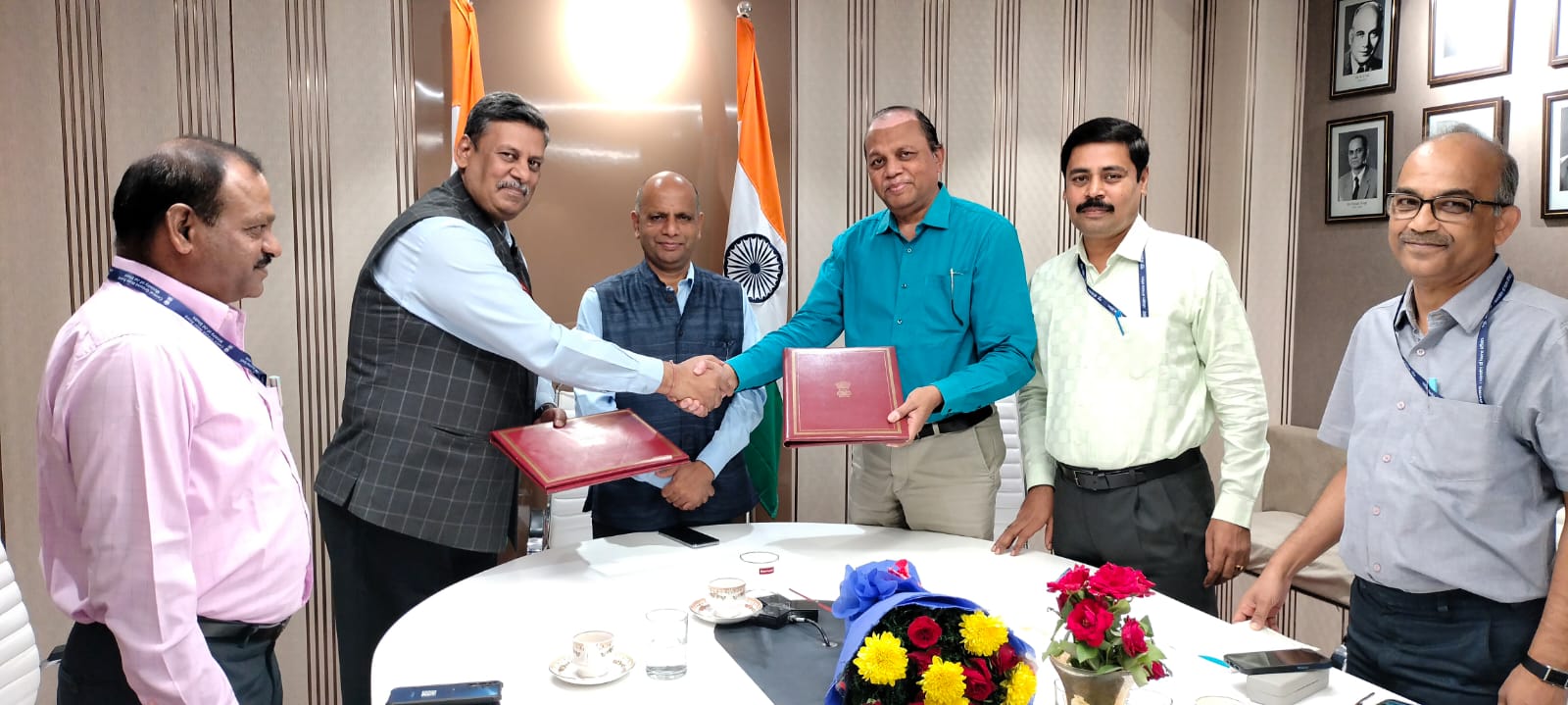 MoU signed between CGWB and ICAR by Chairman, CGWB and Deputy Director General, NRM, ICAR, New Delhi on 15.10.24 for collaborative studies.